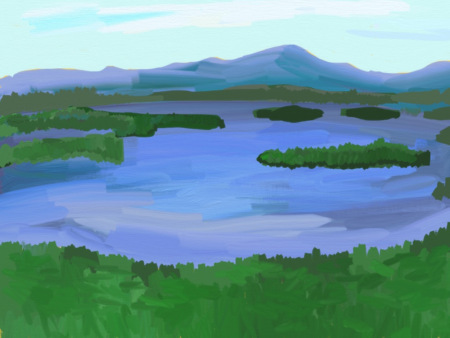 Lake Winnepesaukee Painting